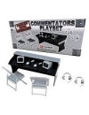 Playset comentatori WWE (argintiu)