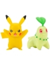 Pokemon Battle Minifigurine Pikachu si Chicorita 5-8 cm