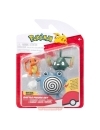 Pokemon First Partner Battle Set 3 figurine Charmander, Trubbish & Poliwhirl