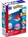 Pokemon MEGA Construction Set Water-Type Trainer Team Building Toy Kit (79 piese)