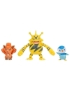 Pokemon Battle Figure Set 3 figurine - Piplup, Vulpix, Electabuzz 5-8 cm