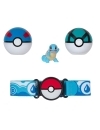 Pokemon - Set figurina si centura Clip n Go, Great Ball & Net Ball & Squirtle #1