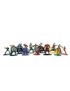Set 20 de figurine metalice cu eroii DC Universe si figurina Black Canary inclusa