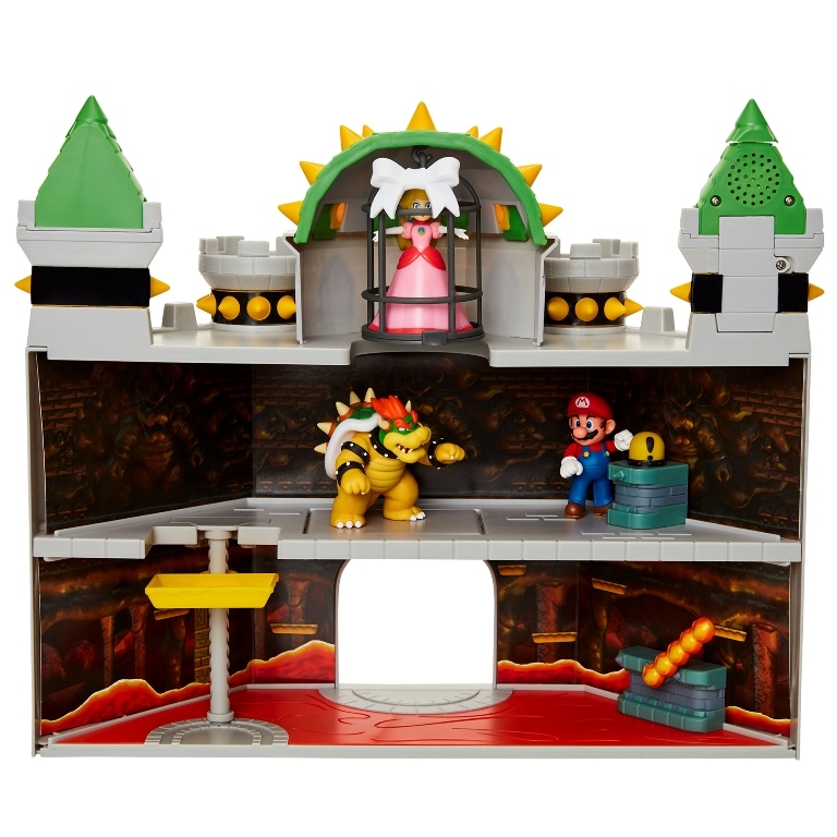 World of Nintendo Deluxe Bowser Castle Playset, Super Mario Bros