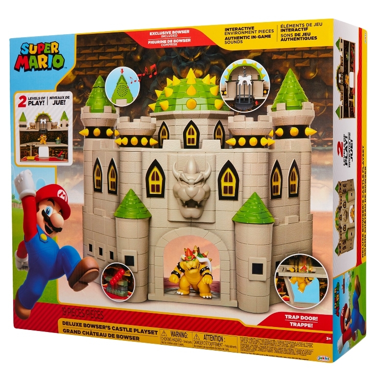 World of Nintendo Deluxe Bowser Castle Playset, Super Mario Bros. 101jucarii.ro