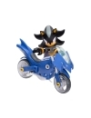 Sonic The Hedgehog Figurina articulata Shadow cu Batcycle 12cm