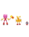 Sonic The Hedgehog Set figurine articulate Tails & Modern Amy 10cm