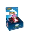 Sonic The Hedgehog Masinuta Diecast cu figurina Amy Rose 5 cm