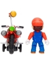 Super Mario Bros (Galaxy Movie) Set figurina Mario cu motocicleta
