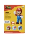 Super Mario Figurina articulata Mario cu Supermushroom 10 cm