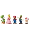 Super Mario Set 5 figurine 6 cm Mario & Friends