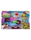 Tales of the Teenage Mutant Ninja Turtles Figurina articulata si vehicul Raphael & Purple Dragon 12 cm