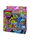 Teenage Mutant Ninja Turtles Set figurine articulate Leonardo vs. Super Fly 11 cm 