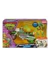 Teenage Mutant Ninja Turtles: Mutant Mayhem Drive N Kick Figurina articulata Leonardo cu motocicleta 11 cm 