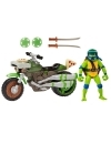 Teenage Mutant Ninja Turtles: Mutant Mayhem Drive N Kick Figurina articulata Leonardo cu motocicleta 11 cm 