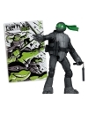 Teenage Mutant Ninja Turtles Page Punchers Figurina articulata Michelangelo (Black White & Green) (Red Platinum Edition) 13 cm
