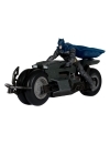 The Flash DC Multiverse Vehicle Batcycle cu figurina Batman  