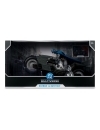 The Flash DC Multiverse Vehicle Batcycle cu figurina Batman  