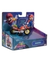 The Super Mario Galaxy Movie Figurina articulata Mario cu vehicul (motocicleta) 6 cm