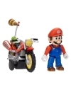 The Super Mario Galaxy Movie Figurina articulata Mario cu vehicul (motocicleta) 6 cm