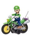 The Super Mario Galaxy Movie Figurina articulata Luigi cu vehicul (motocicleta)  6 cm