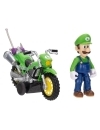 The Super Mario Galaxy Movie Figurina articulata Luigi cu vehicul (motocicleta)  6 cm