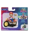 The Super Mario Galaxy Movie Figurina articulata Mario cu vehicul (motocicleta) 6 cm