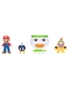 World of Nintendo Set 2 figurine articulate Mario si Bowser Jr. Clown Car 6 cm