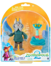 Zootropolis Set 2 figurine articulate Gary De'Snake & Pawbert Lynxley 8cm