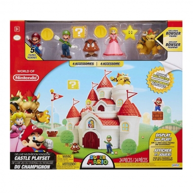 World of Nintendo Deluxe Playset Super Mario Mushroom Kingdom Castle