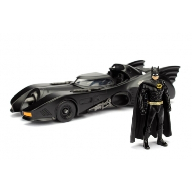 Batman Diecast Model 1/24 1989 Batmobile with figure
