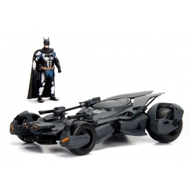 Justice League Diecast Model 1/24 2017 Batmobile with figure