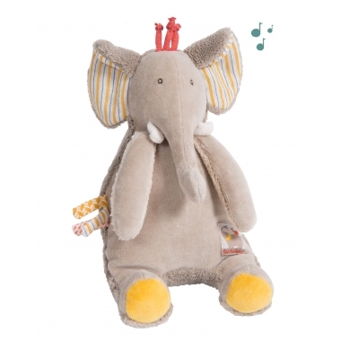 Elefantel muzical, 17 cm, Moulin Roty