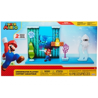 Super Mario Nintendo Set de joaca Underwater 10 piese