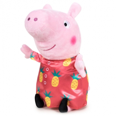 Peppa Pig Jucarie de plus Peppa in rochita cu ananasi 42 cm
