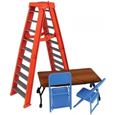 Accesorii WWE - Set scara, masa si scaune (portocaliu)