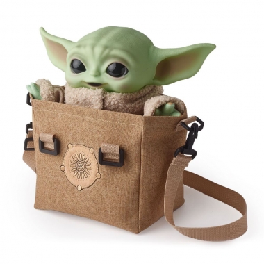 Star Wars Jucarie de plus cu efecte sonore si geanta de umar The Child (The Mandalorian) 28 cm 