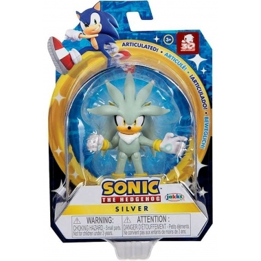 Figurina Sonic Silver, Sonic The Hedgehog, 6.5 cm
