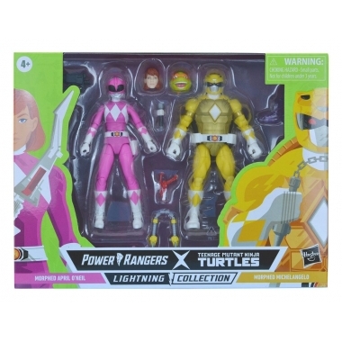 Power Rangers x TMNT Lightning Collection Action Figures 2022 Morphed April O´Neil & Michelangelo 15 cm
