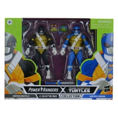 Power Rangers x TMNT Lightning Collection 2022 Set 2 figurine articulate Morphed Donatello & Morphed Leonardo 15 cm