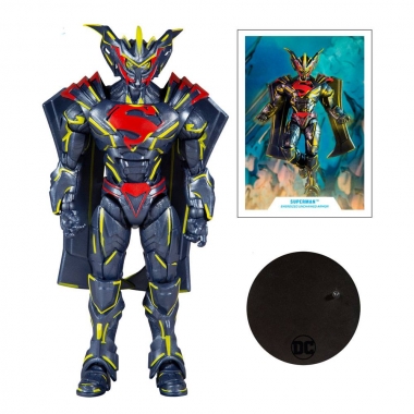 DC Multiverse Figurina articulata Superman (Energized Unchained Armor – Gold Label) 18 cm
