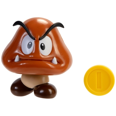 Super Mario Figurina Goomba cu moneda 10 cm