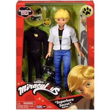 Miraculous: Papusa Adrien - Cat Noir, 26 cm
