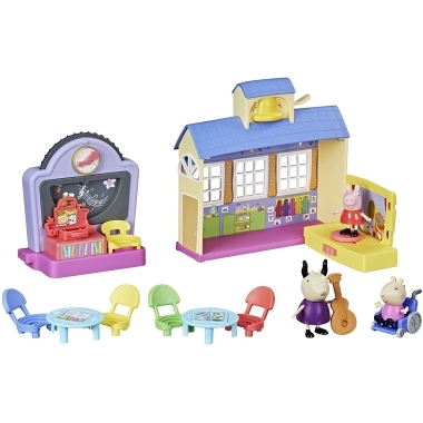 Peppa Pig Peppa’s Adventures Set de joaca interactiv Peppa’s School Playgroup 15 piese