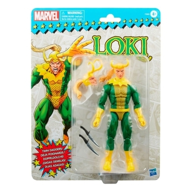 Marvel Legends Retro Collection Figurina articulata Loki (Two Daggers) 15 cm