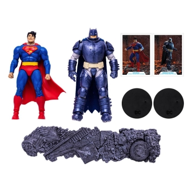 DC Multiverse Set Figurine articulate Superman vs. Armored Batman 18 cm