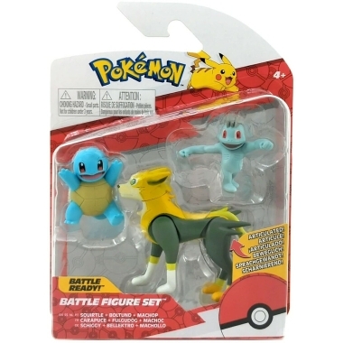 Pokémon Battle Mini Figures 3-Packs 5-8 cm Squirtle, Boltund, Machop