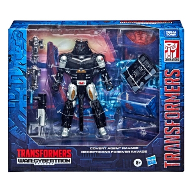 Transformers Generations War for Cybertron (Beast Wars) Covert Agent Ravage 17 cm & Decepticon Forever Ravage
