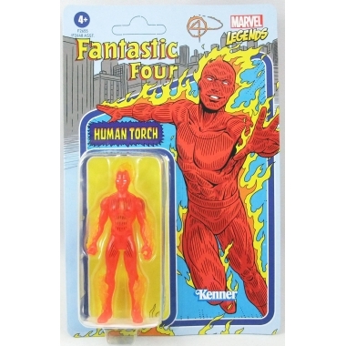 Marvel Legends Retro Collection Figurina articulata Human Torch (Fantastic Four) 10 cm