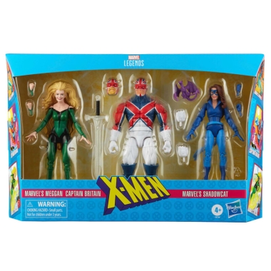 Marvel Legends Set 3 figurine articulate (Meggan, Captain Britain, Shadowcat) 15 cm